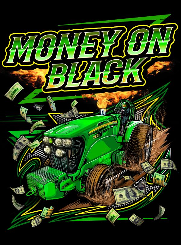 Money on Black Pro Stock Tractor